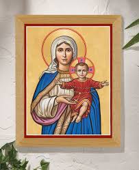 Our Lady Of The Rosary Original Icon 20