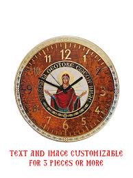 Wall Clock Virgin Mary Icon