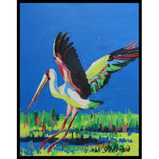 Lessons In Acrylic The Okavango Crane