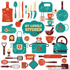 Wall Mural Kitchen Set Icon Pixers