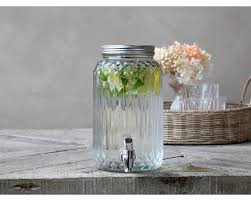 Large Glass Dispenser With Chrome Tap