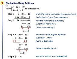 Solving System Of Equations Flashcards