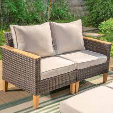 Phi Villa Brown 10 Piece Rattan Wicker