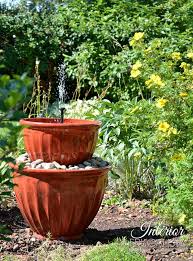 Solar Plant Pot Water Fountain In Under