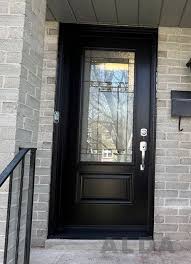 Black Front Door With Glass Black