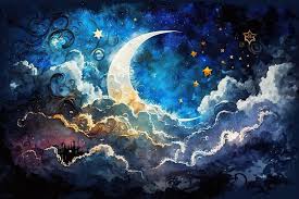 Crescent Moon Painting Images Browse