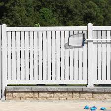 Hanover 4 Ft H X 8 Ft W White Vinyl Pool Fence Panel