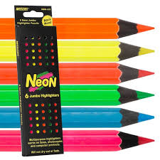 Raffine Neon Jumbo Colored Pencil Set