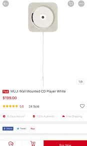 Muji Wall Mounted Cd Player With Radio