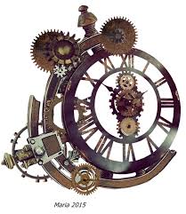 Steampunk Clock Stock Photo By