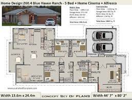 Country 5 Bed House Plans 260 4 M2 Or