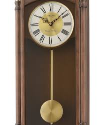 Seiko Wall Clock Cherry Frame Dual