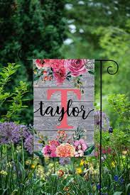 Monogram Garden Flag Personalized