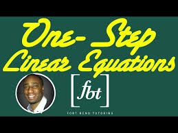 Solving One Step Linear Equations Fbt