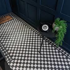 Midnight Chequer Mosaic Tiles Walls