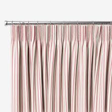 Hand Painted Stripe Rose Pink Curtains