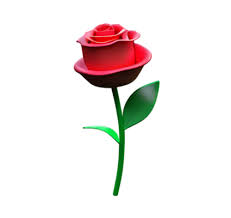 Red Rose Flower Plastic 3d Bouquet