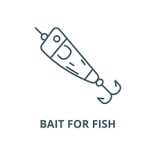 Spoon Fishing Bait For Fish Vector Line