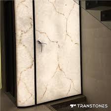 Backlit Onyx Panel Faux Stone For Wall