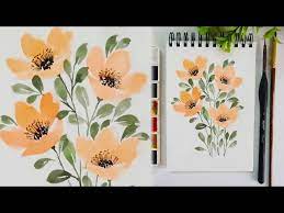 Easy Watercolor Painting Flowers