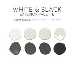 White And Black Exterior Sherwin