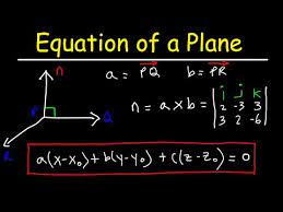 How To Find The Equation Of A Plane