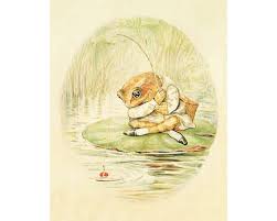 Vintage Frog Art Print Beatrix Potter