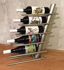 Modern Stainless Steel Wine Rack