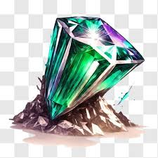 Stunning Emerald Colored Diamond Png