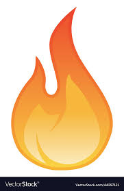 Flame Icon Cartoon Fire Burning Heat