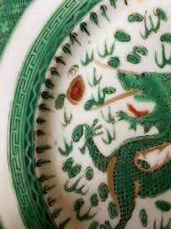 Chinese Porcelain Plate With Dragon