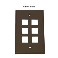Quickport Wall Plate Single Gang Wall