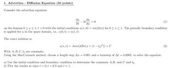 1 Advection Diffusion Equation 50