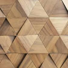 Triangle Origami Decorative Wood Panel