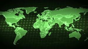 Green Earth Political World Map