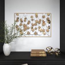 Gold Metal Modern Abstract Wall Decor