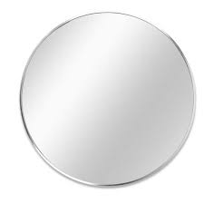 Seafuloy Round Wall Mirror Metal Frame