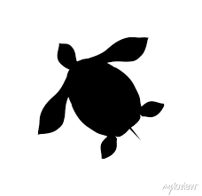 Turtle Silhouette Isolated Black Icon