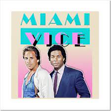 Miami Vice 80s Tribute Art Logo