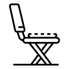 Backyard Chair Icon Outline Vector