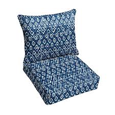 Indigo Graphic Rectangle Cushion Set