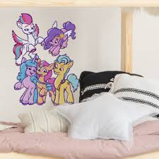 Cute My Little Pony Group Wall Sticker