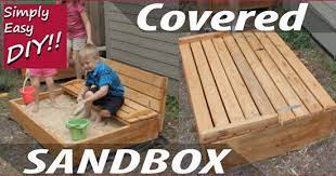 Diy Covered Sandbox With Built In Bench