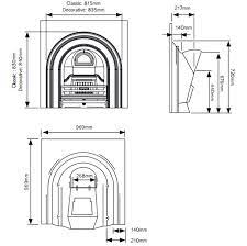 Classical Arched Insert Fireplaces