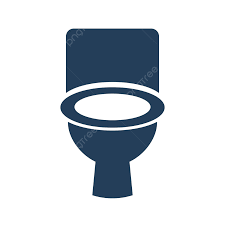 Front Toilet Silhouette Icon Vector Wc