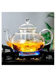 Glass Teapot Stovetop Safe Clear Glass
