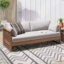 Santa Fe Slatted Outdoor Sofa 75