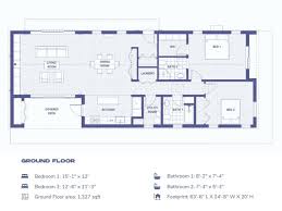 Floorplan Modern Barn House