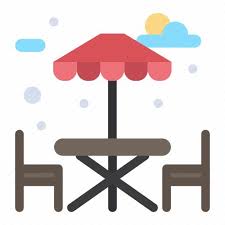 Park Table Water Icon On