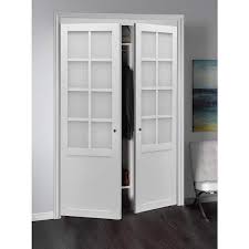 White Mdf Interior Closet Pivot Door